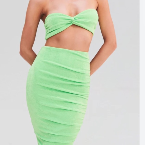 SER.O.YA Julia Vaca Runch Skirt&Bandeau Top Matching Set - Picture 4 of 7